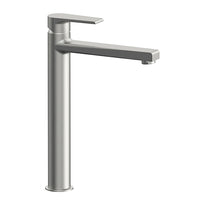 Miscelatore lavabo alto Mariani serie Artic in ottone spazzolato