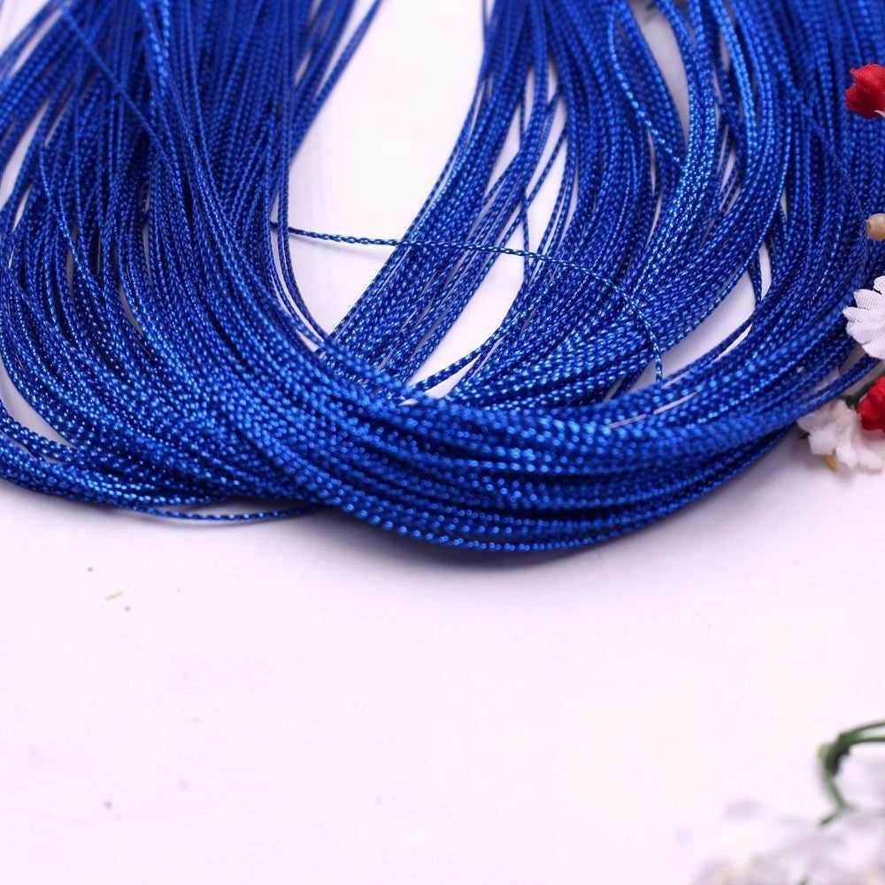 Trade Shop - Fili Cordoncini Decorazioni Scatole Bomboniere Nastri Confezionamento Regali - Blu