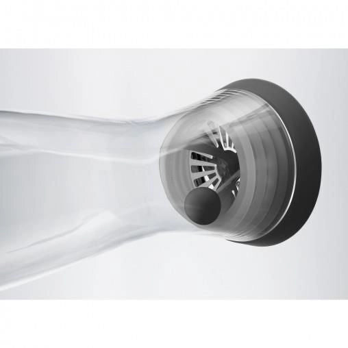 WMF 0617726040 Basic Caraffa 1,5 L con Chiusura CloseUp e Filtro Integrato colore Nero