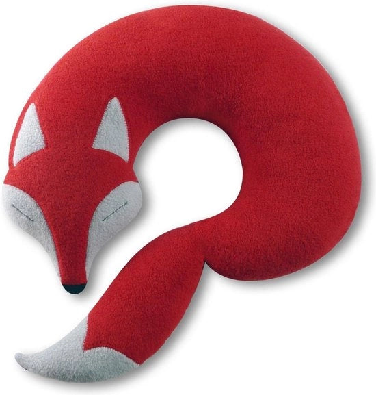 Cuscino per un sonno tranquillo - letto per auto e aereo - cuscino per doccia - carrello per bambini e adulti - colore rosso grigio nero