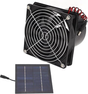 Ventilatore di ventilazione solare 5-12V 50W alimentato da energia solare Set di ventilatore portatile per serra - Installazione semplice - Efficiente - Molteplici applicazioni .