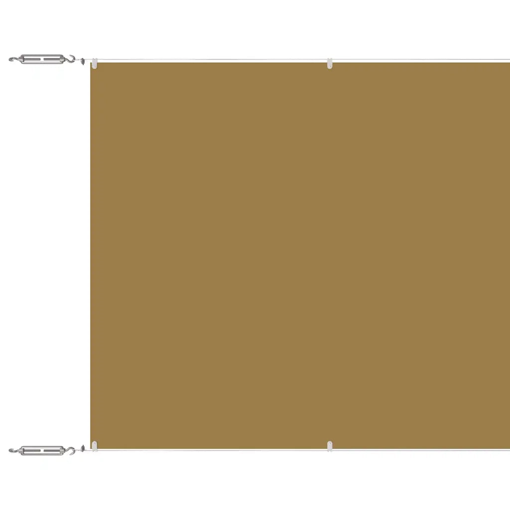 Paravento Verticale Beige 60x600 cm in Tessuto Oxford