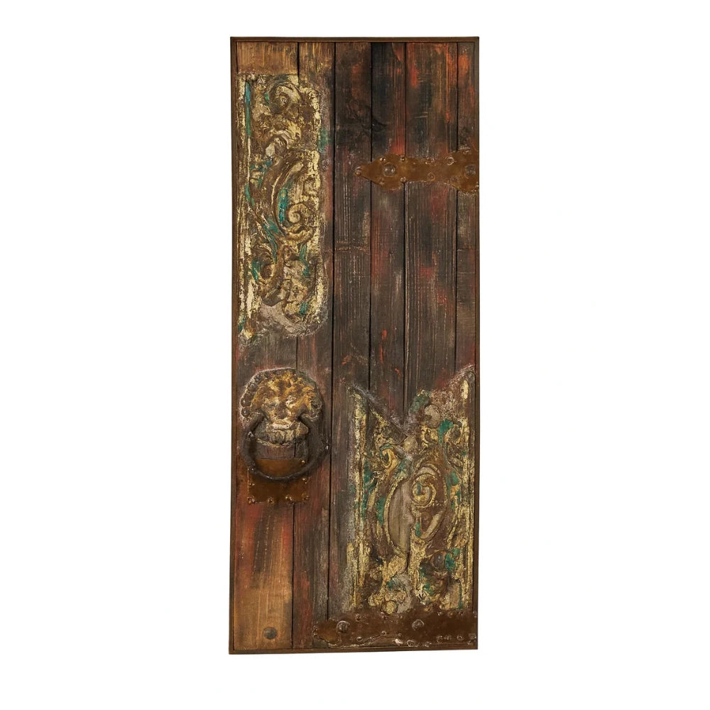 Olio su legno da parete door 50x120 cm design moderno | Duzzle