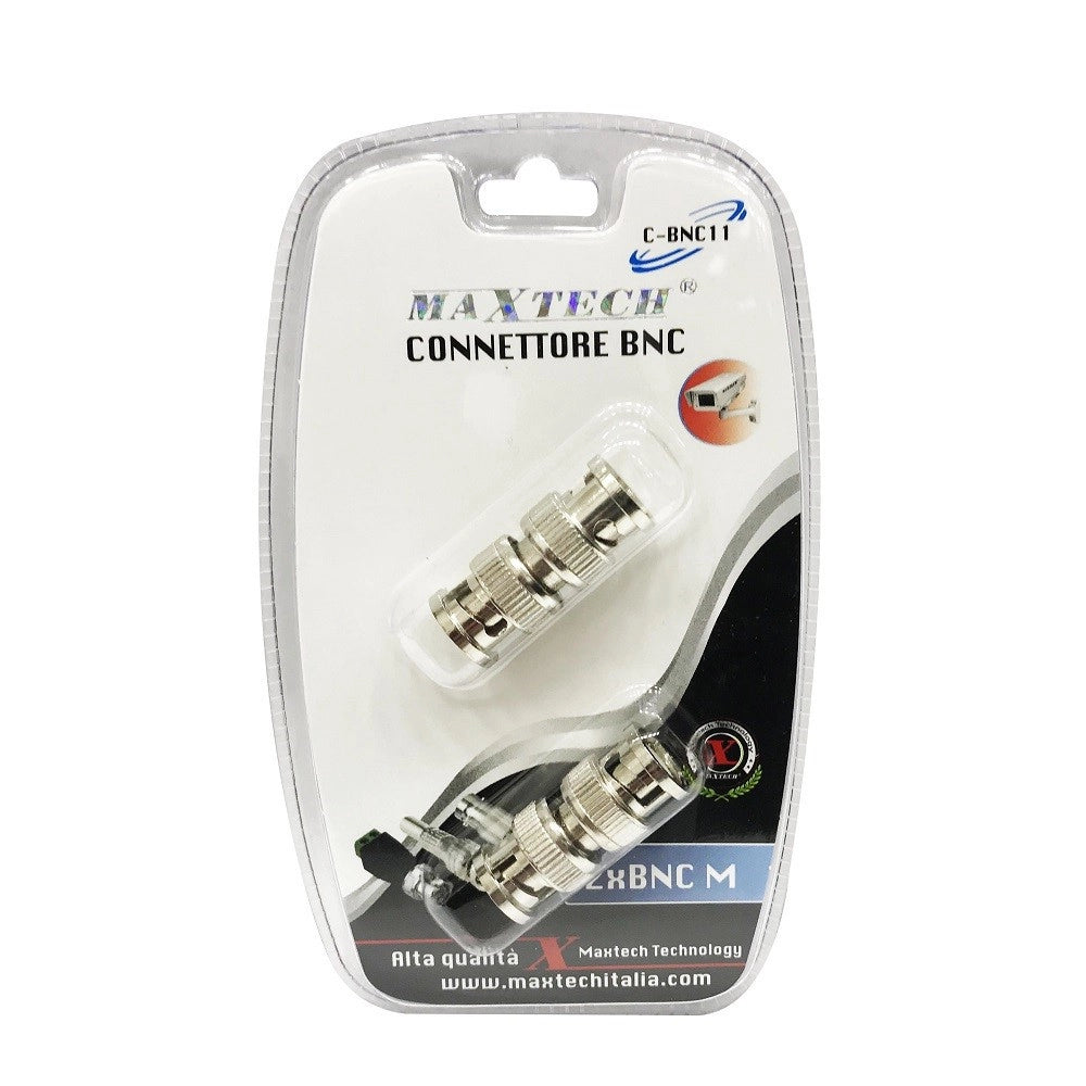 Trade Shop - Connettore Adattatore Bnc Maschio/maschio Alta Qualità Per Telecamera Maxtech C-bnc11 -