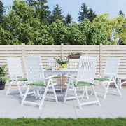 Cuscini per Sedia 6 pz Motivo a Foglie 50x50x4 cm in Tessuto 361091