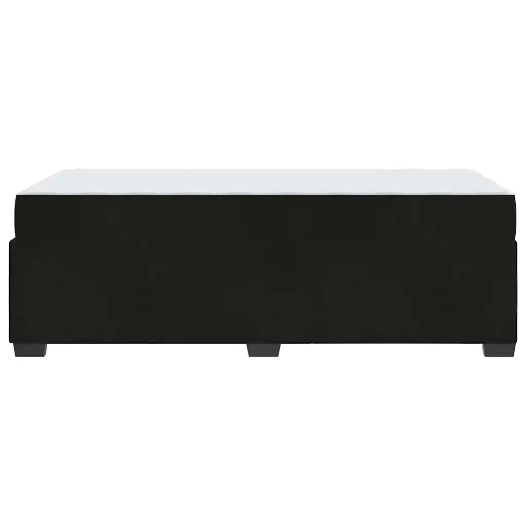 Struttura del letto con materasso Nero 80 x 200 cm Tessuto
