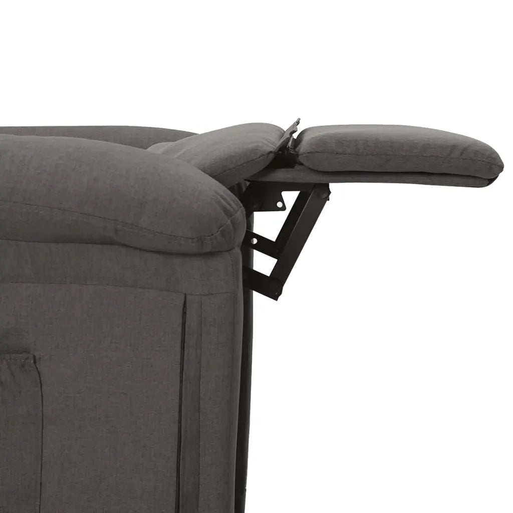 Poltrona Elettrica Reclinabile Grigio Scuro in Tessuto cod mxl 32546