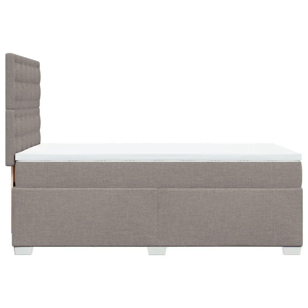 Giroletto a Molle con Materasso Tortora 80x200 cm inTessuto