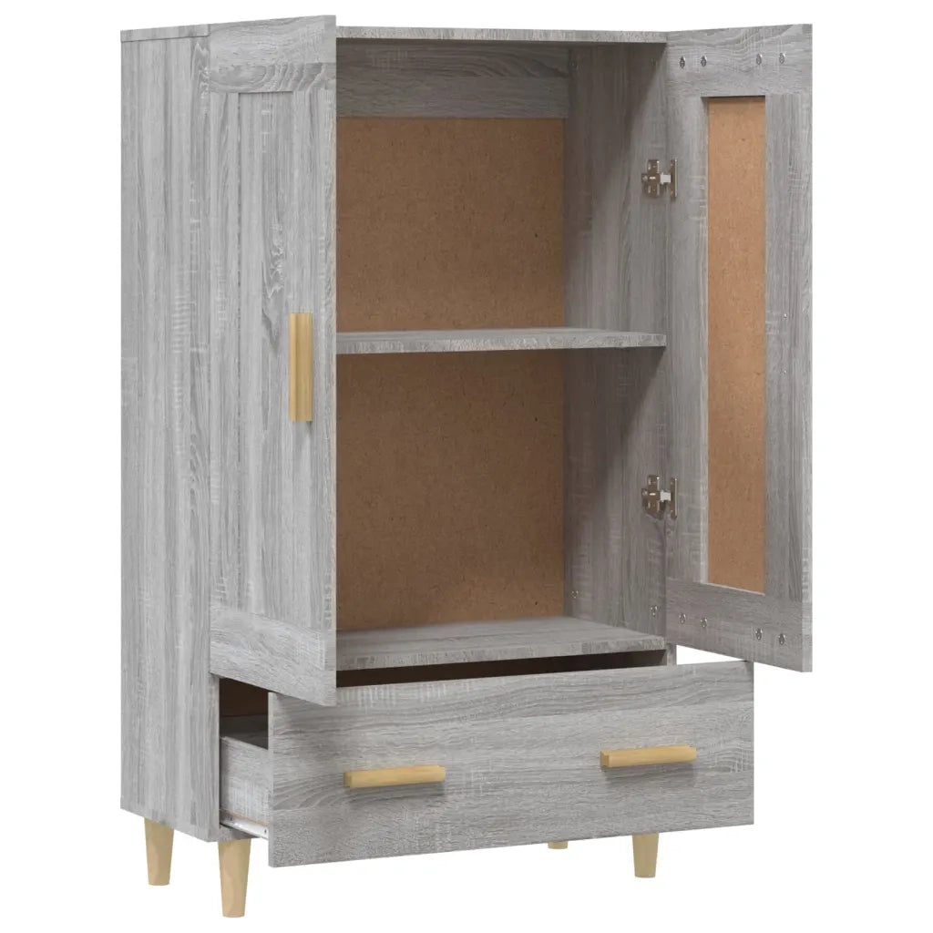 Credenza Grigio Sonoma 70x31x115 cm in Legno Multistrato 817484