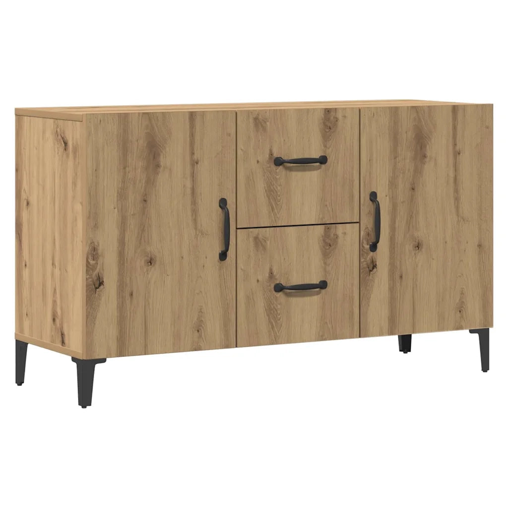 Credenza Rovere Artigianale 100x36x60 cm in Legno Multistrato 856905