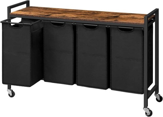Asciugamano per lavatrice con piatto e ruote - 4 x 398L asciugamano per asciugatrice Oxford, modello EBF04XY01
