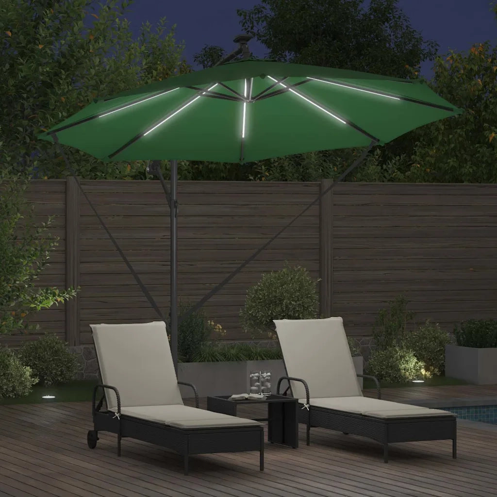 Ombrello | Parasolne Verde 294 x 294 x 248 cm Poliestere e Alluminio