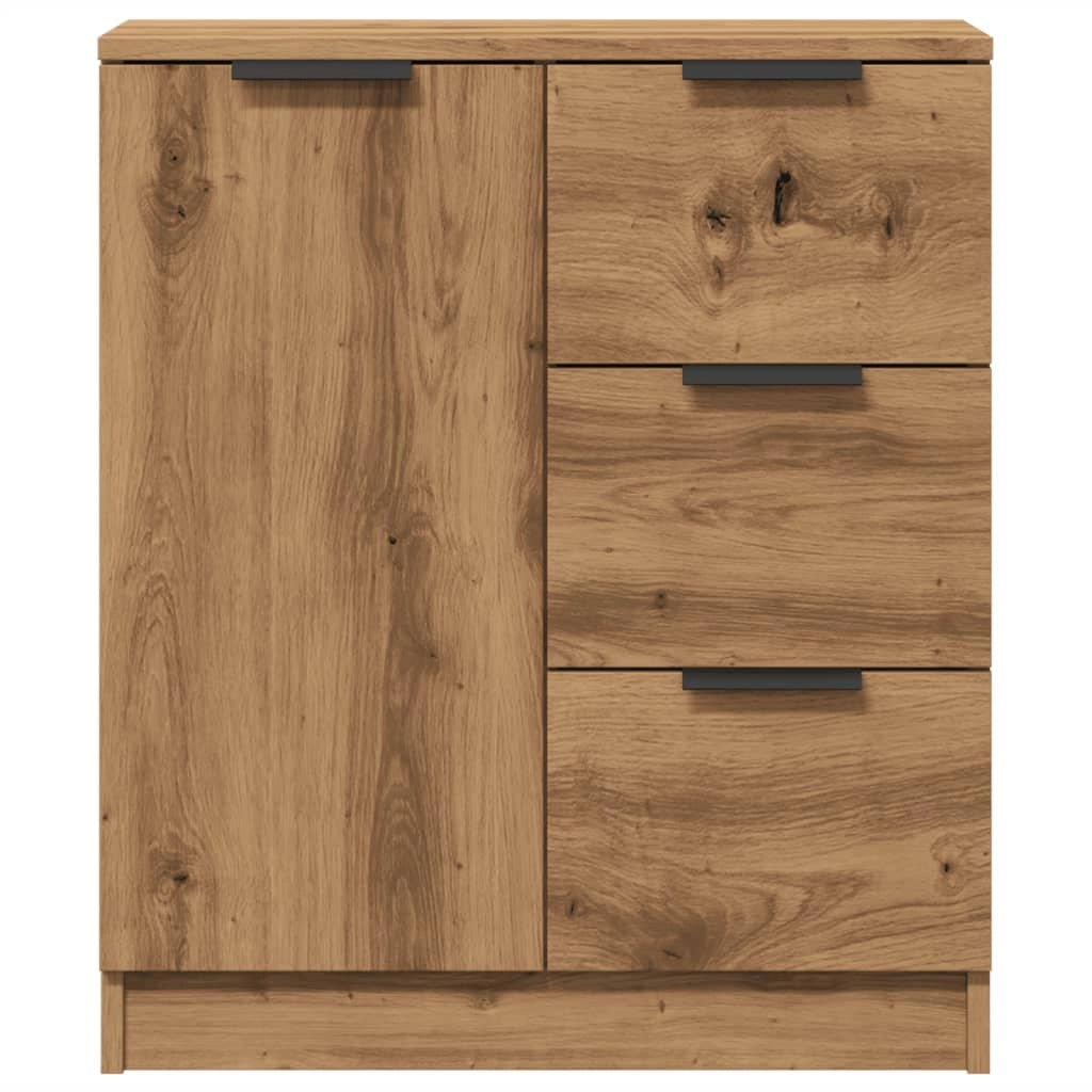 Buffet credenza cassettiera armadio mobile contenitore organizer cucina soggiorno salotto fatto a mano 60 x 30 x 70 cm legno ingegnerizzato marrone 02_0030812