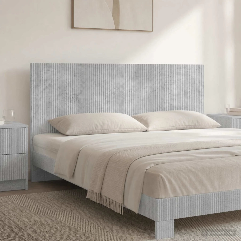Testiera da Muro ARNHEM Grigio Cemento Legno ingegnerizzato 896738