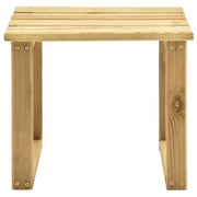 Tavolo per Lettino Prendisole 30x30x26 cm in Pino Impregnato 315394