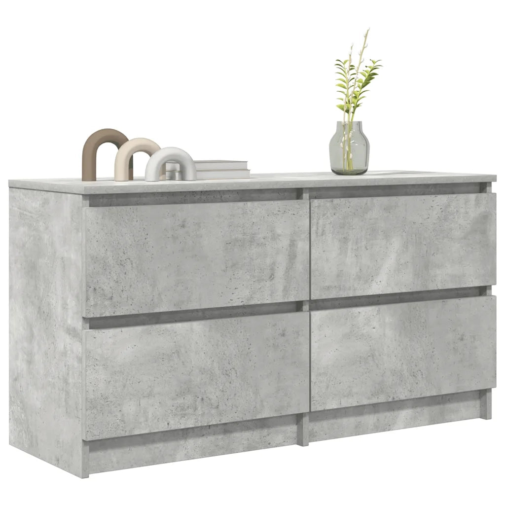 Mobile Porta TV Grigio Cemento 100x35x54 cm Legno Multistrato 861799