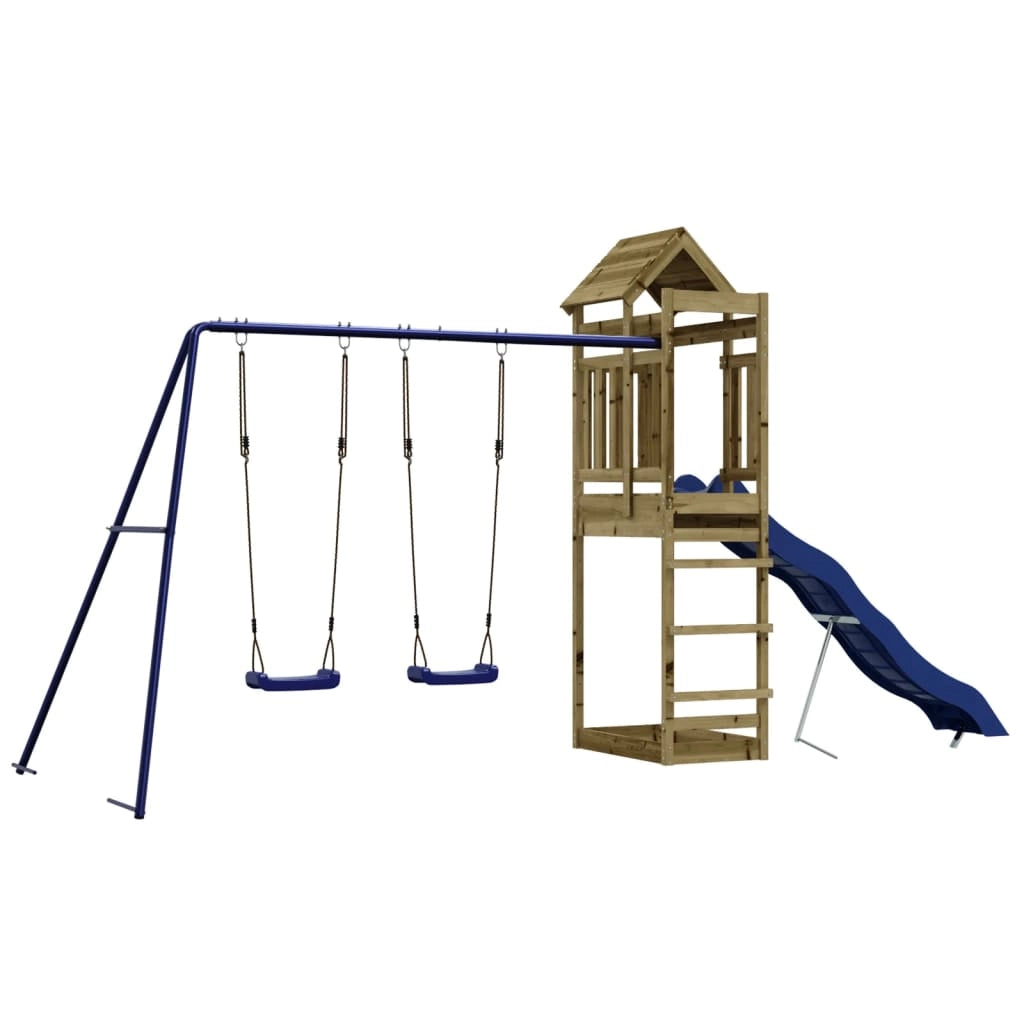 Set da Gioco da Esterno in Legno di Pino Impregnatocod mxl 126635