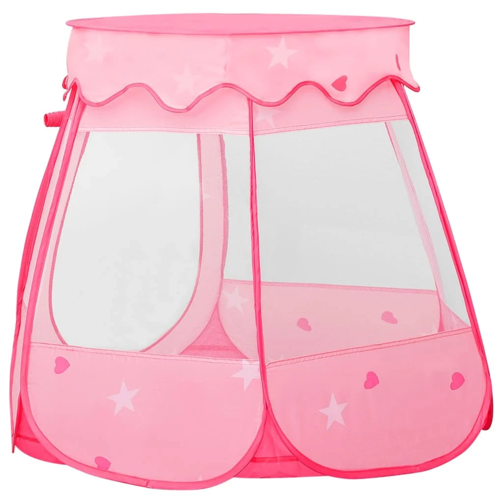 Tenda da gioco per bambini con 250 palline 102 x 102 x 82 cm rosa 02_0005163