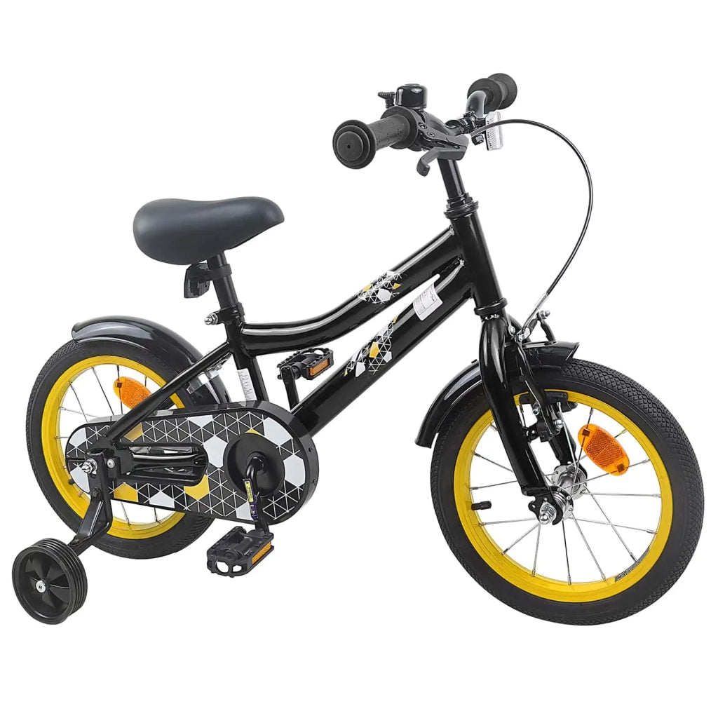 Bicicletta per Bambini 16 Pollici per bambini di 4-6 anni Nero 42009509