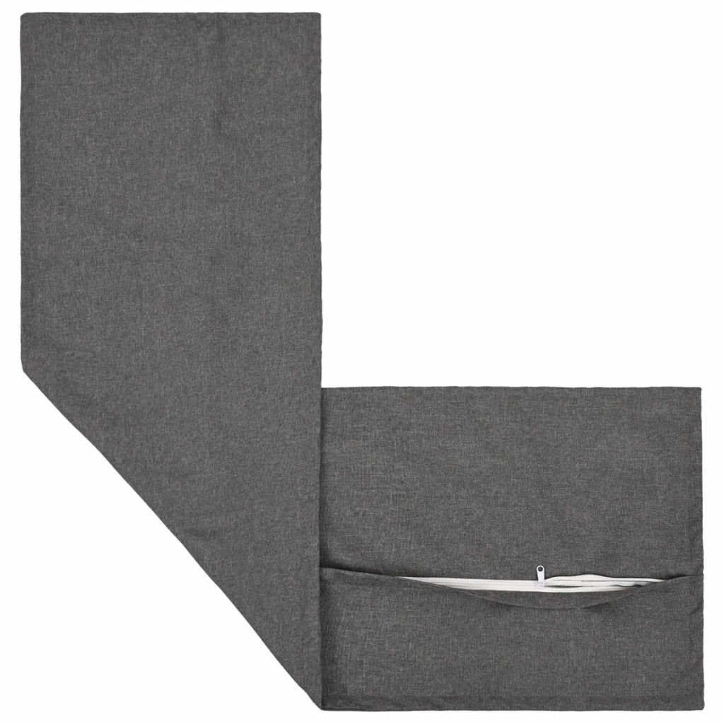 Cuscino con cuscino HOUTEN 2 pz Grigio Chiaro Lino 934262