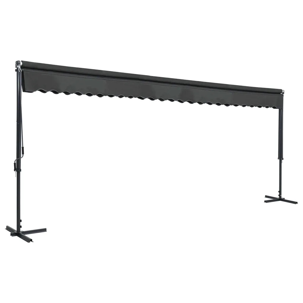 Tenda Parasole con Piedistallo 600x300 cm Antracite 145888