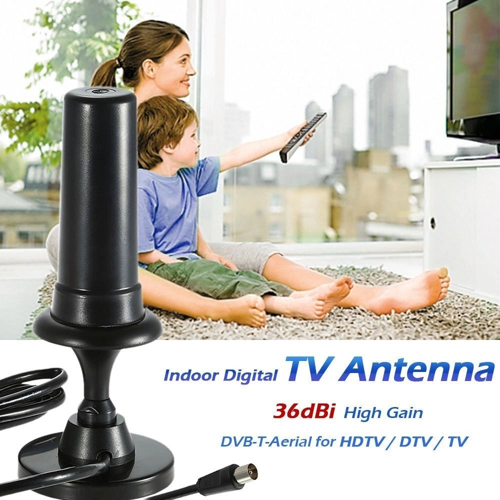 Trade Shop - Antenna Tv Digitale 36dbi Ad Alto Guadagno Full Hd 1080p Vhf Dvb Connettore Iec -