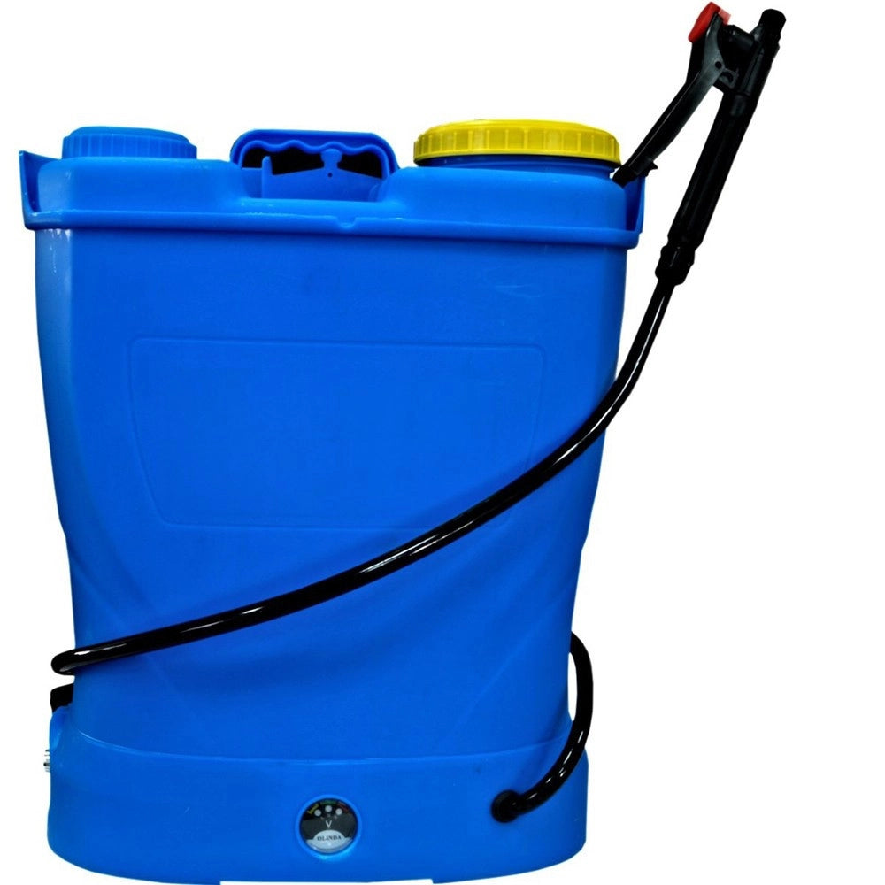 Trade Shop - Pompa A Spalla Elettrica Batteria Irroratrice Nebulizzatore Spruzzino 16 Lt -