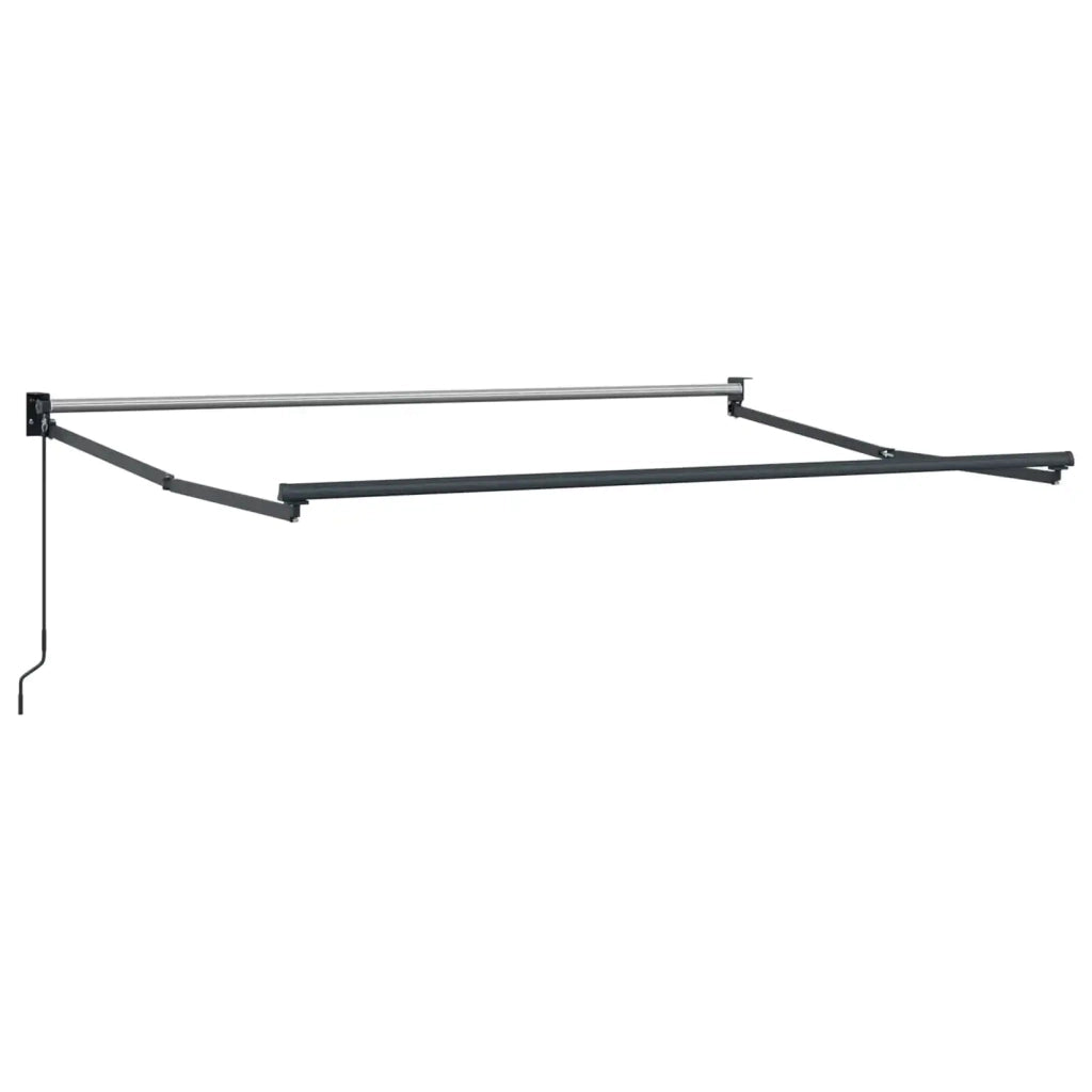 Tenda retrattile Antracite e Bianco 3,5 x 2 m