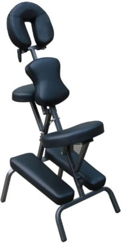 Sedia massaggiante - Sedia massaggiante pieghevole - Sedia massaggiante pieghevole - Sedia massaggiante portatile - o massaggi, tatuaggi, specialisti della bellezza - 49 x 60 x 110 cm - Nero