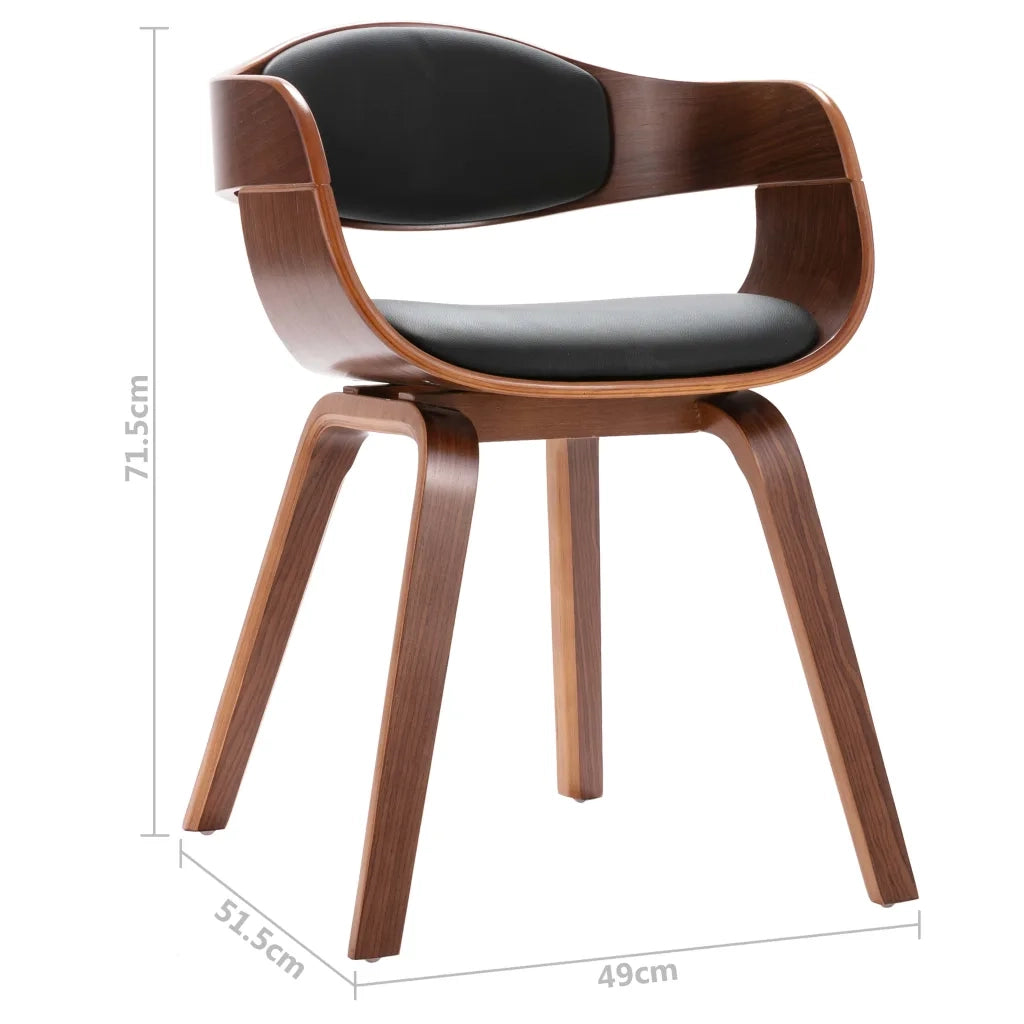 Sedie da Pranzo 6 pz in Legno Piegato e Similpelle 3054813
