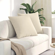 Cuscini da Divano 2 pcs Beige 80 x 80 cm Tessuto