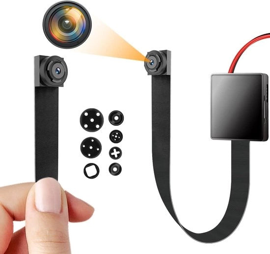 Camera di Sorveglianza 1080P Portatile con Durata Batteria di 11 Ore per la Sicurezza Domestica - Nanny Cam con Rilevamento Movimento - Senza Carta SD