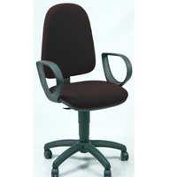 Sedia oper jupiter nera+bracc fissi - JUSB/EN