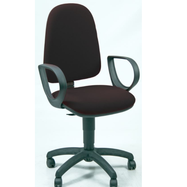 Sedia oper jupiter nera+bracc fissi - JUSB/EN