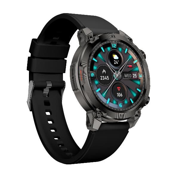 Nilox nxswtrailround smartwatch e orologio sportivo 3,53 cm (1.39") digitale 360 x 360 pixel touch screen nero