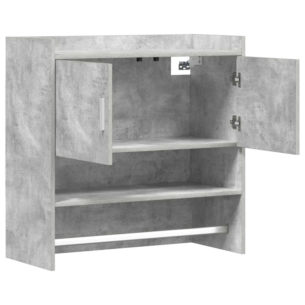 Scaffale da parete A parete Grigio Cemento 80 x 36 x 80 cm 8011382