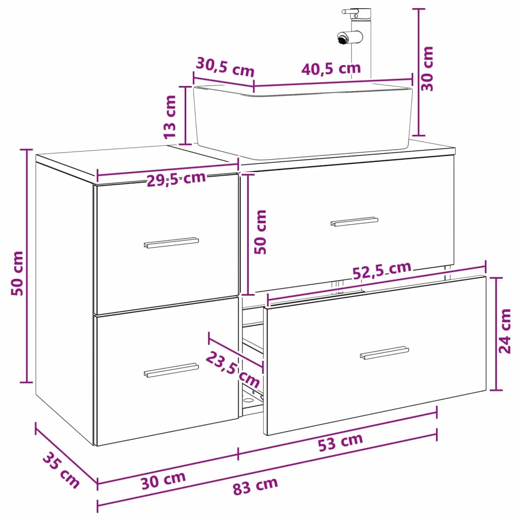 Set di mobili per il bagno 2 pz Bianco Legno ingegnerizzato 3403976