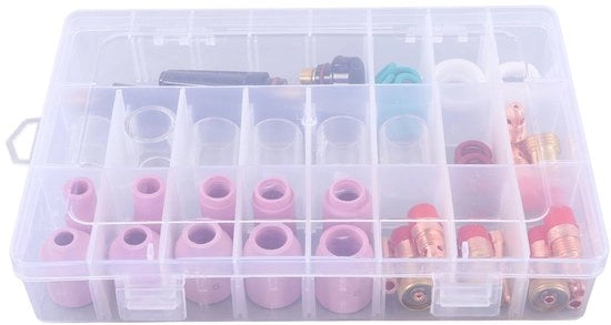 Kit di Saldatura TIG 55-Set Completo - Disco Ceramico - Bicchiere di Vetro - Accessori - Connessioni - Prestazioni Migliorate - Accessori per Saldatare