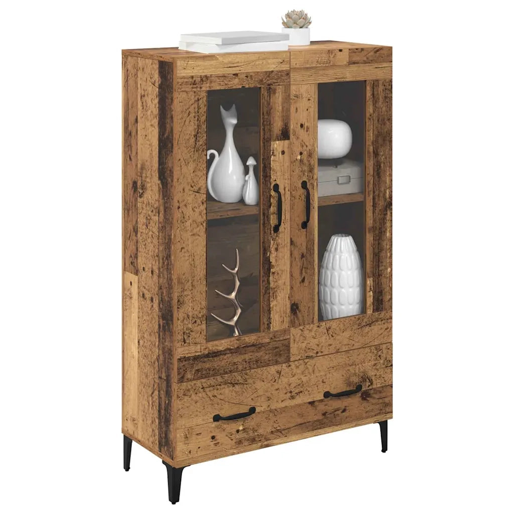 Credenza con cassetto Legno vecchio 70 x 31 x 115 cm
