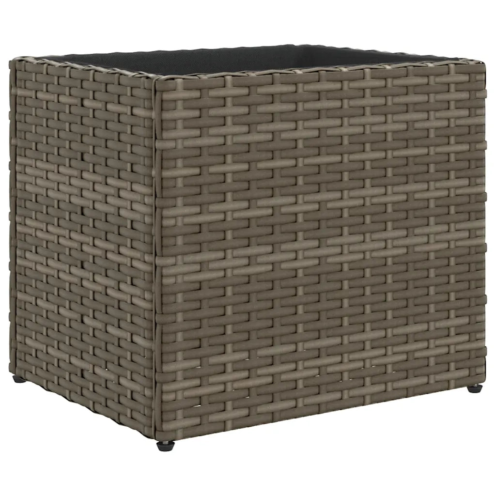 Fioriere da Giardino 2 pz Grigie 36x30x32 cm in Polyrattan 3210533