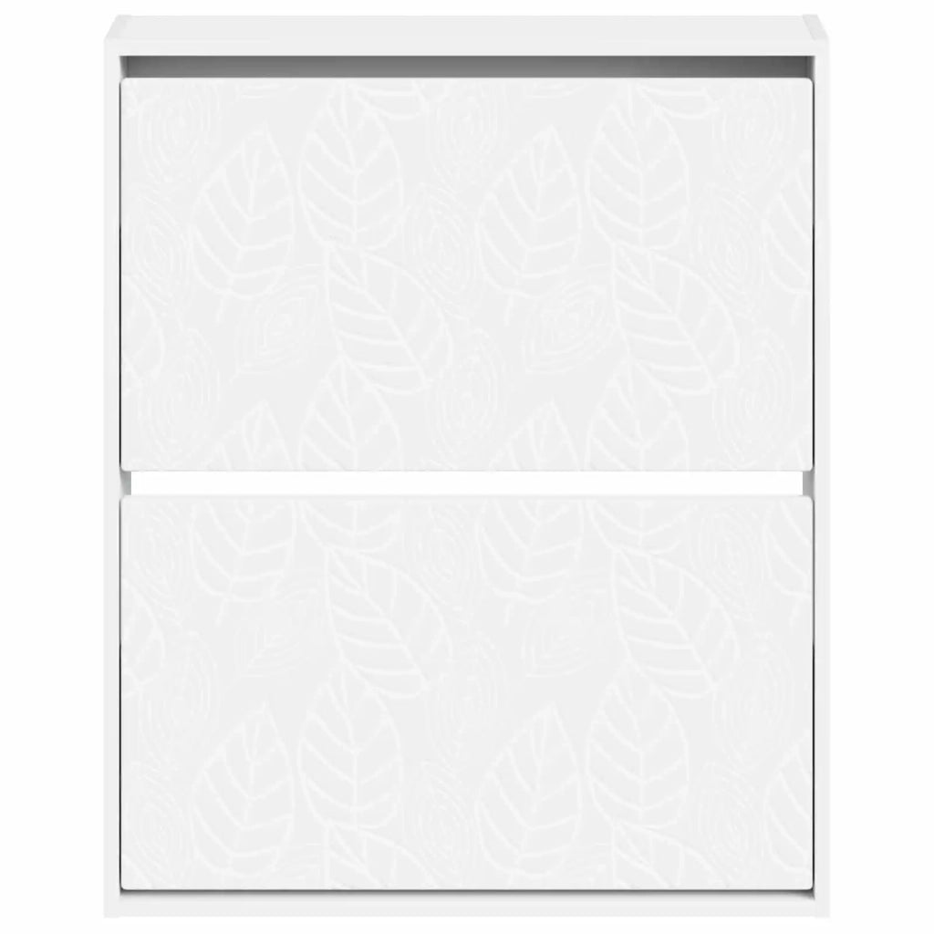Mobiletto per Scarpe da Muro DELFT 71 x 17 x 86 cm Bianco 897075