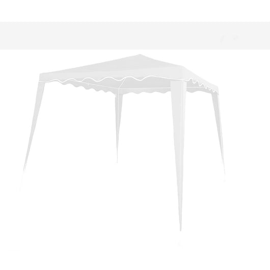 Gazebo Da Giardino In Polietilene Elegante E Resistente Bianco 300x300x250cm