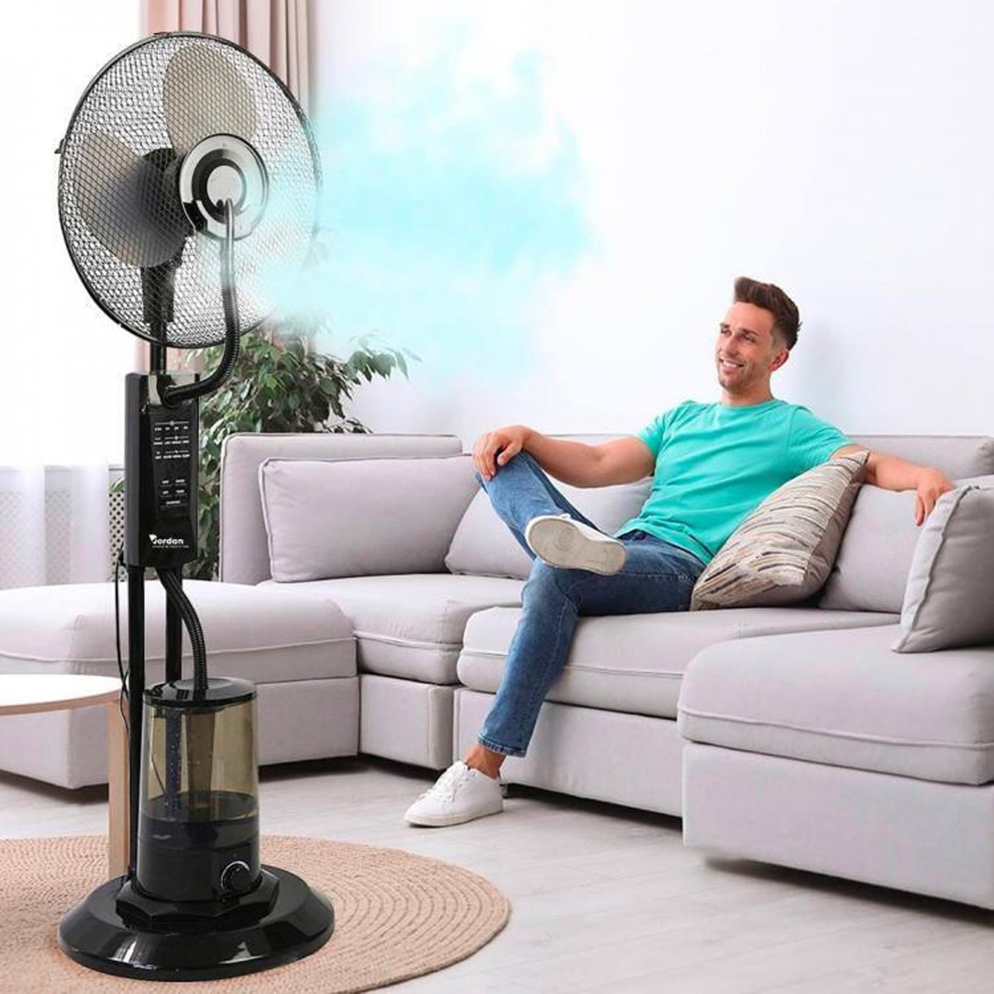 Ventilatore A Colonna Nebulizzatore Acqua Con Timer Digitale VM-FS01D