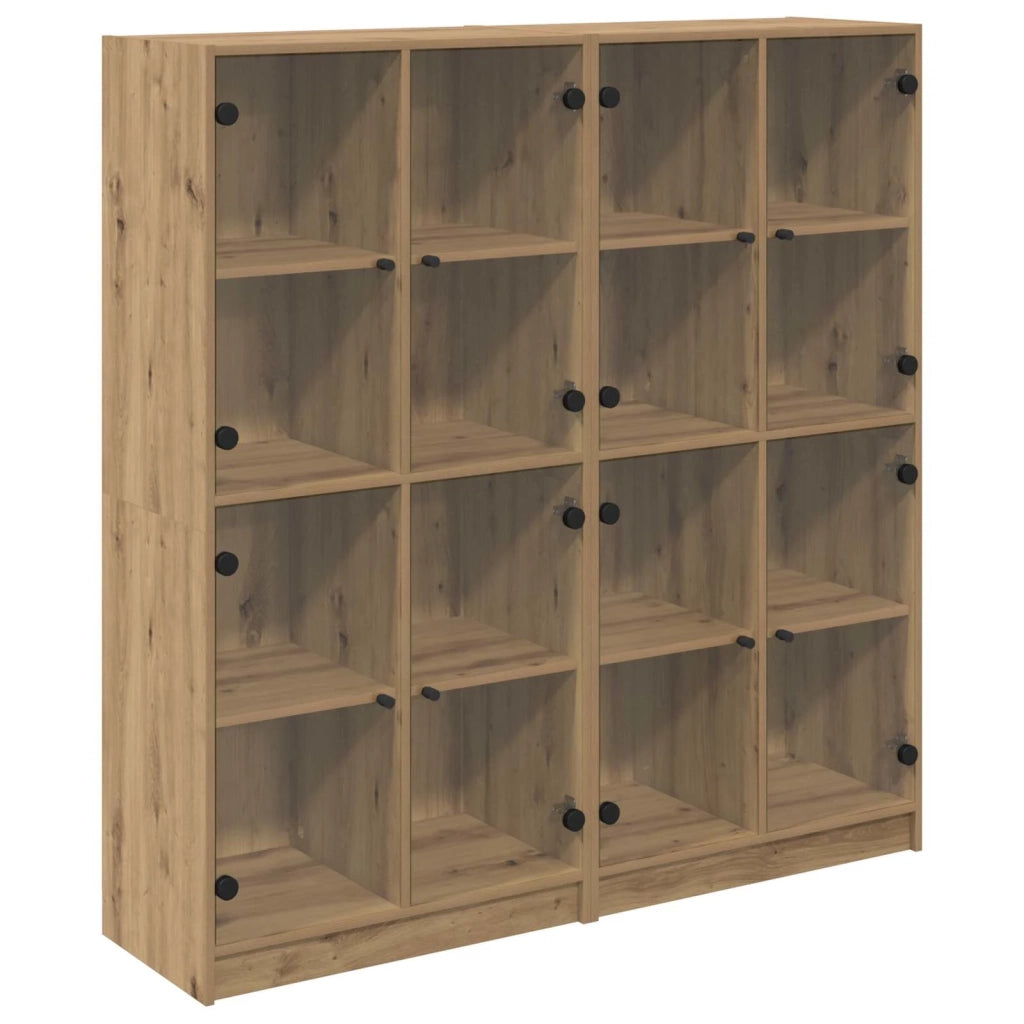 Credenza 2 pcs Rovere artigianale 68 x 37 x 142 cm 3402645