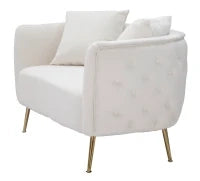 Divanetto Bucarest Crema cm 127X74X73