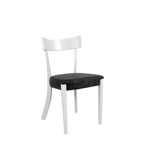 Set Da 2,Sedia Lizz Bianca Grigia 