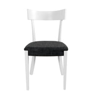 Set Da 2,Sedia Lizz Bianca Grigia 