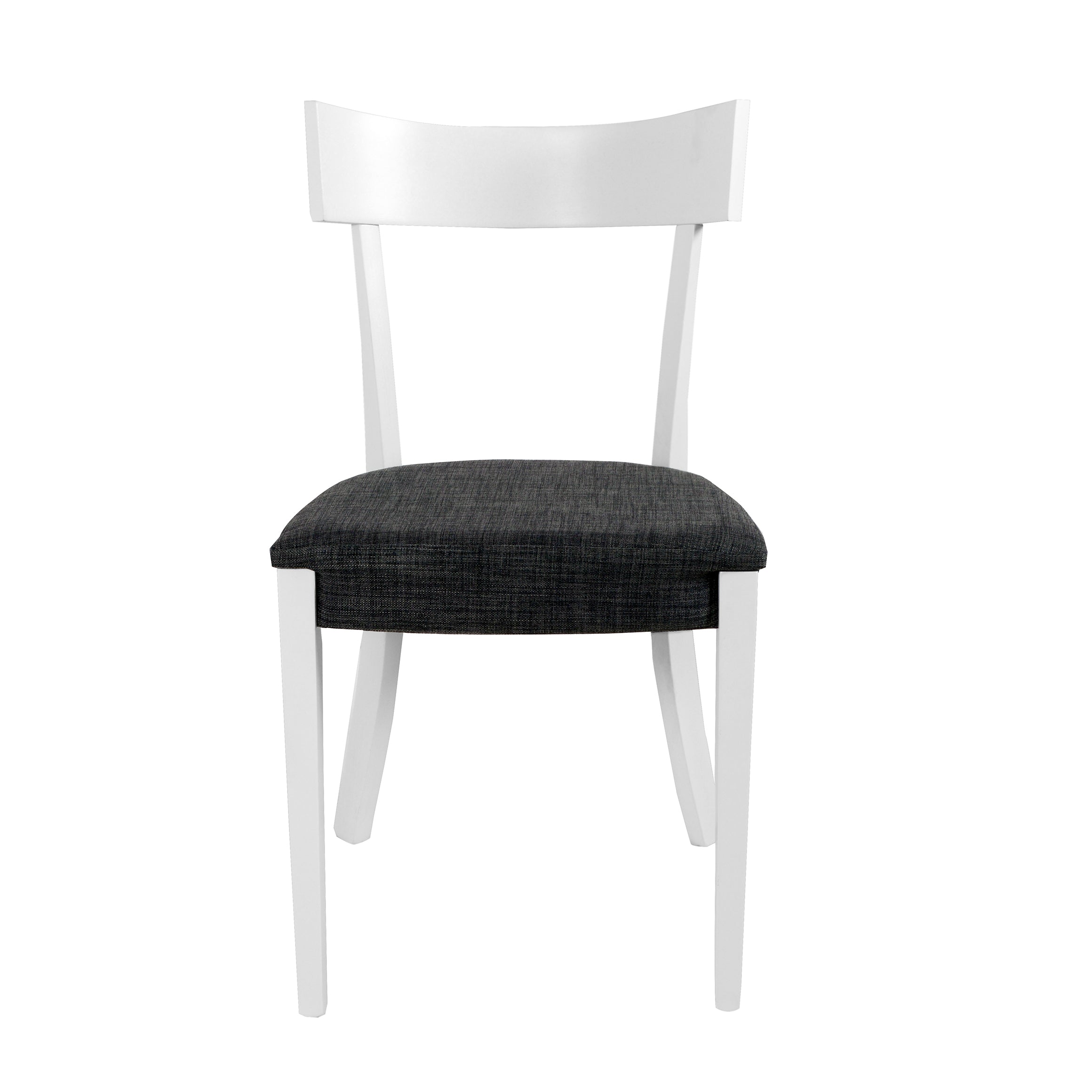 Set Da 2,Sedia Lizz Bianca Grigia 