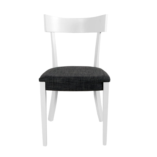 Set Da 2,Sedia Lizz Bianca Grigia 