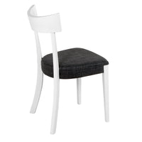 Set Da 2,Sedia Lizz Bianca Grigia 